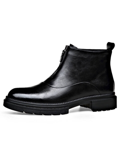 Чёрные мужские полусапоги с мягкой подкладкой Cachiotti