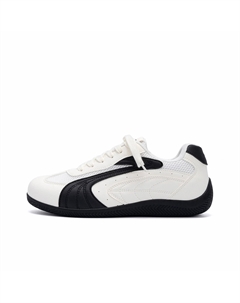 Низкие скейтерские кроссовки унисекс бело-черные, цвет White Black 7 sevfun