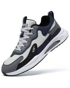 Антискользящие и износостойкие утепленные повседневные ботинки мужские серые с флисовой подкладкой, цвет Gray, Fleece-Lined Insulated Shoes Kuding