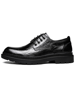 Повседневные кожаные туфли мужские низкие черные, черные T80262 Chint