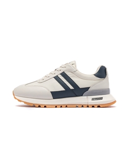 Повседневные кроссовки мужские низкие белые желто-белые синие Qiaonai