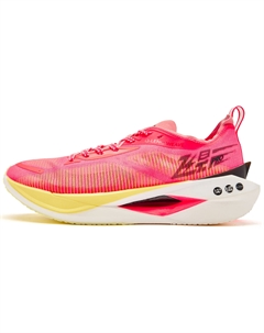 Летающая Тень PRO Амортизирующие Противоскользящие и Износостойкие Низкие Беговые Кроссовки Мужские Розовый Примулин, Флуоресцентный Летающая Тень Розовый Примулин Qiaodan