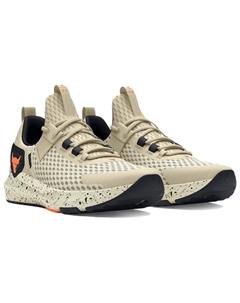 Project Rock BSR 4 Дышащие низкие кроссовки для тренировок мужские бежево-черные Under armour