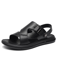 Стильные сандалии мужские черные Hla