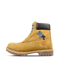 Мужские ботинки PREMIUM кастомизированные "Ковбой Кроуксин", светло-коричневый Timberland