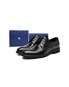 Мужские туфли Черный/Коричневый Коричневая коробка Hla