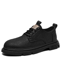 Мужские повседневные кроссовки низкие черные Hla