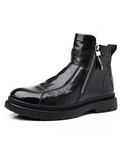 Черные мужские полусапожки Romon