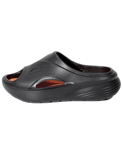 Лининг противоскользящие устойчивые к истиранию шлепанцы мужские черно-оранжевые Li-ning