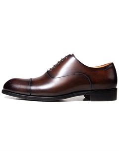 Туфли оксфорды British Business из телячьей кожи нарядные мужские темно-коричневые лакированные, [Коробка]Темно-коричневые лакированные B1193 Thom wills