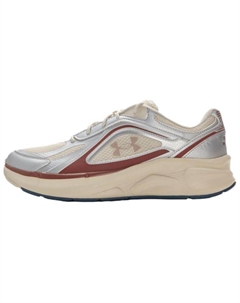 Дышащие повседневные кроссовки Unisex бежево-серебристые, цвет Beige Silver Under armour