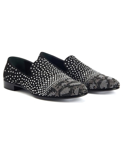 Мартин Кристаллы украшенные Лоферы, Черный Giuseppe zanotti