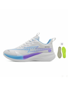 Кроссовки унисекс низкие черно-бело-синие с латексной воздушной подушкой, цвет White Blue[Includes Latex Air Cushion Version] 7 sevfun