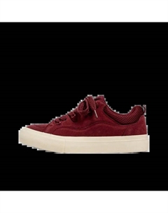 Бордовые мужские скейтерские кеды лоу-топ, цвет Burgundy Jimixiong