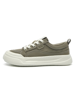 Низкие скейтборд кроссовки мужские хаки зелёный, цвет Khaki Green[Standard Sports Shoe Size] Aokang