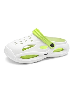 Клоги мужские бело-зеленые, цвет White Green King jinmai