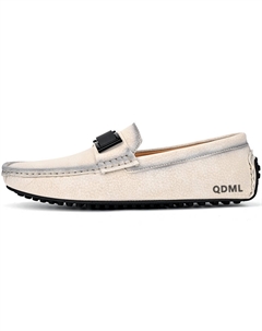 Мокасины мужские экрю, цвет Ecru Qiandongmeili