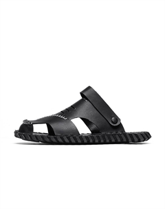 Пляжные сандалии мужские бело-черные, цвет Black Mulinsen