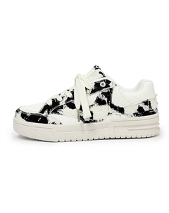 Дышащие поддерживающие низкие скейтерские кроссовки для увеличения роста унисекс Q-JPZ2033 бежево-черные, цвет Q-JPZ2033 Beige Black Qiquduck