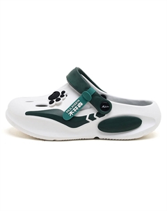 Клоги мужские бело-зеленые Mulinsen