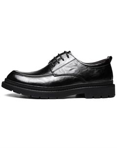 Мужские классические туфли черные низкие Black 80262, цвет Black 80262 Chint