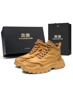 Снежный замок серии Crew Мартин ботинки мужские 4,5 см стальной серый, цвет Iron Gray[Box Included] Aokang