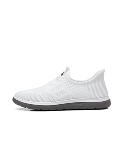 Амортизирующие легкие низкие кеды мужские белые, цвет White Mulinsen