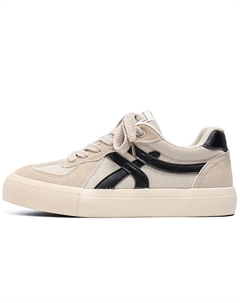 Легкие низкие скейтерские кроссовки с эффектом увеличения роста мужские бежевые, цвет Beige Fcmm