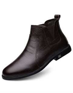 Короткие челси с подкладкой из коричневой овчины на каблуке 3 см, цвет Brown Fleece-Lined Ximo bull