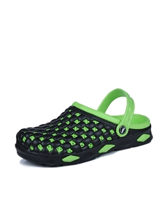 Клоги мужские черно-зеленые, цвет Black Green Kupe