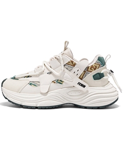 Устойчивые нескользящие амортизирующие массивные низкие кроссовки мужские бежево-зеленые, цвет Beige Green Fcmm