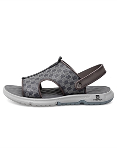 Мужские пляжные сандалии коричневые, цвет Brown Kung fu partners