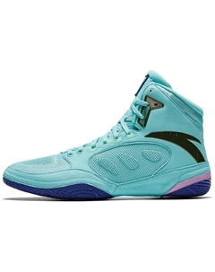 Антискользящие износостойкие профессиональные борцовки высокие мужские зеленые черные синие - Аквамарин/Лазурно-синие/Нежно-розовые/Металлик золото Anta