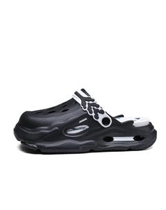 Клоги мужские черно-белые, цвет Black White King jinmai