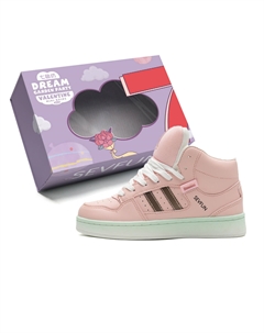 Высокие скейтерские кеды унисекс подарочный набор Белый Розовый Лунный, цвет White Pink Moon 7 sevfun