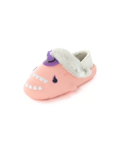 Акула Зимние Шаркикс Зимняя шляпа ведьмы, закрытые тапочки на каблуке унисекс розовые, цвет Pink Helloslippers