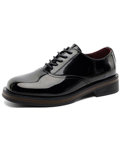 Кожаные повседневные туфли мужские черные со скрытой платформой, цвет Black Hidden Wedge Weishibangwei