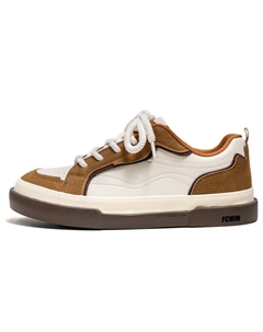 Скользоустойчивые скейтерские кроссовки мужские бежево-коричневые, цвет Beige Brown Fcmm