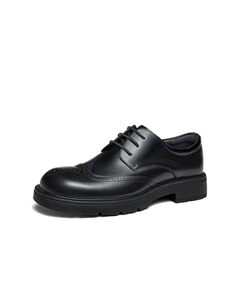 Мужские повседневные туфли мужские низкие черно-коричневые черные, цвет Black Camel