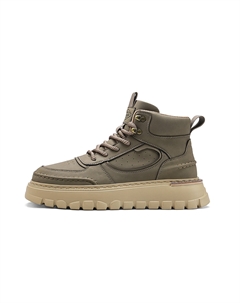 Высокие кэжуал кроссовки мужские тёмно-коричневые, цвет Dark Brown Hla