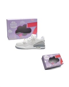 Низкие скейтерские кроссовки унисекс бело-серые кастомные, цвет White Gray Custom 7 sevfun