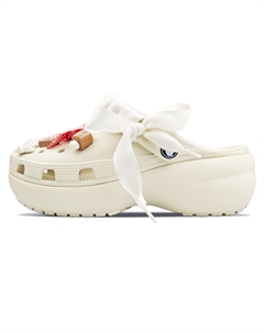 Классические платформенные клоги унисекс белые, цвет White Crocs
