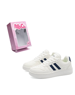 Унисекс скейтборд кроссовки низкие бело-синие/бело-желтые - желтые, цвет Yellow Abcio