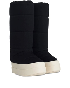 Сапоги Mega Bumper "Черный/Молочный" Rick owens drkshdw