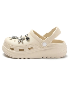 Клоги унисекс кофе (алмазный цветочный), цвет Coffee (Diamond Floral) Cat power