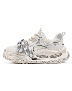 Амортизирующие износостойкие дышащие утепленные низкие массивные кроссовки мужские White Gray, цвет White Gray Urban authentic