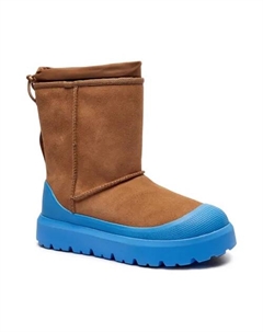 Мужские зимние сапоги классические с резиновой подошвой, коричнево-голубой Ugg