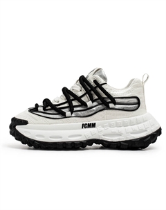 Скользоустойчивые массивные кроссовки мужские низкие черные, цвет Black Fcmm