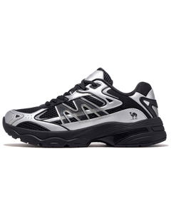 Скользоустойчивые массивные кроссовки на платформе мужские низкие - полностью черные/металлик серебристый, цвет All Black/Gunmetal Silver Camel