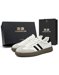 Кроссовки Air Force One серии German Army мужские низкие черно-белые, бежево-зеленые - какао-коричневые [Коробка], цвет Cocoa Brown[Box] Aokang